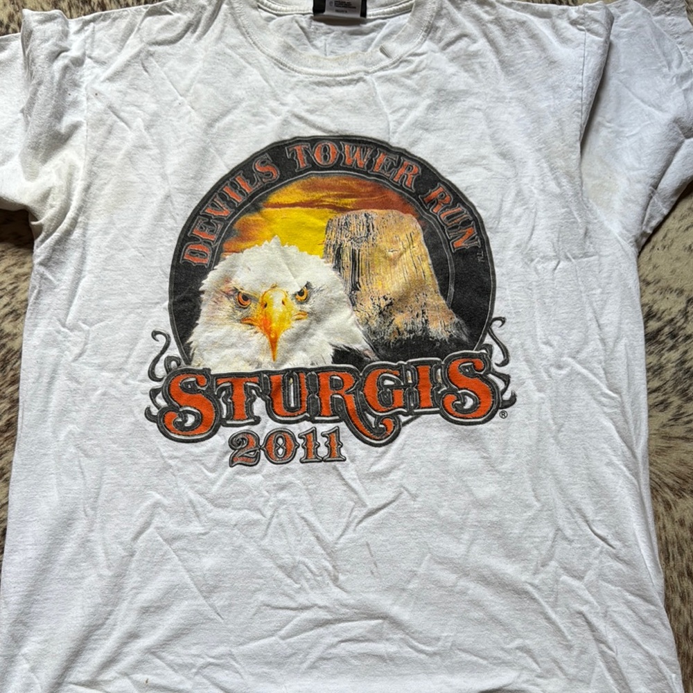 White Sturgis 2011 Graphic T-Shirt